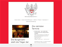 Tablet Screenshot of gerresheimer-buergerwehr.de